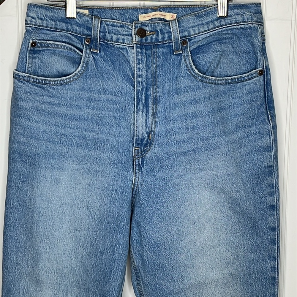 Levi’s 70’s High Slim Straight Light Wash size 30 - Picture 3 of 16